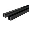 2828 Boston Alu U-lijst start/top L175cm RAL9005 25x30mm zonder connectoren, per stuk