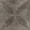 vtwonen SOLOSTONE Dessin Hormigon 70x70x3,2 cm Flower Antracite - UITLOPEND