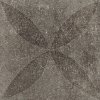 vtwonen SOLOSTONE Dessin Hormigon 70x70x3,2 cm Flower Antracite - UITLOPEND