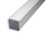 Aluminium paal + kap  68x68x2720 (kern zachthout) Op=Op