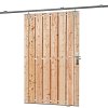 K064737 Tuindeur schuifsysteem 15 planks Lariks/Douglas H195x130cm