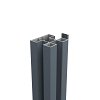 Boston Aluminium H-Paal 75x75x1900 mm RAL7016 incl alu afwerkingsprofiel 4x24x1900 mm