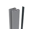 Boston alu Klikprofiel 6x24mm L-190cm RAL7016 tbv alu H paal L-190cm
