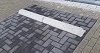 Stootband 20x18x100 cm 1 x afgerond met voet grijs - per st