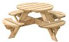 W11012 Kinderpicknicktafel rond Jimmy, doorsnede blad 63 cm