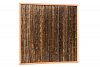 W17078 Bamboescherm van zwarte bamboestokken in douglas frame, 186x186 cm