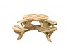 W11012 Kinderpicknicktafel rond Jimmy, doorsnede blad 63 cm