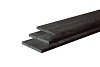 W40650 Douglas plank fijnbezaagd 22x200x4000 mm, zwart gedompeld
