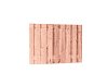 W42086 Douglas fijnbezaagd plankenscherm 19-planks 15 mm, 180x130 cm, betonsysteem