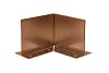 Inwendige hoek Kantopsluiting Double (flg) 10 cm Corten