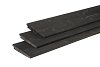 W46059 Douglas zweeds rabat Small 10-21x165x3000 mm, zwart gedompeld**