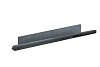 W13233 Betonpaal glad met diamantkop 100x100x2800 mm antraciet ongecoat hoekpaal