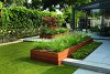 Plantenbak Modulair Corten 60x60x28 cm Corten