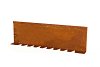 Kantopsluiting Single flex (flg) 300x16,5 cm Corten
