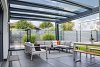 Ultraline Classic aluminium overkapping 400x300 cm - incl. polycarbonaat herder / opaal