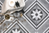 GeoCeramica Concreet 60x60x4 cm Flower Decorate - per st