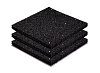 Tegeldrager Rubber 10x10x1,5 cm Zwart