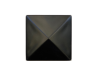 W19510 Paal ornament Piramide metaal zwart 90x90 mm