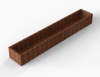 Plantenbak Module+ Corten 360x60x42 cm Corten