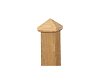 W19518 Paalornament Piramide hout 90x90 mm**