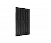 W08086 Geschaafde plankendeur grenen op verstelbaar zwart stalen frame 100x180 cm, recht, zwart gedompeld**