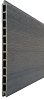 WPC Boston Premium fence board Dark Grey 21x300x1780 mm FSC-100% - afname per 2 stuks