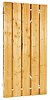 W07575 Geschaafde plankendeur grenen op verstelbaar stalen frame 90x180 cm, recht