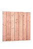 W1011340 Douglas Plankenscherm 15-planks, 19 mm fijnbezaagd 180x180 cm  onbehandeld**