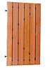 W1041163 Hardhout plankendeur 100x180 cm op zwart stalen frame