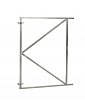 W07640 Stalen poortframe verstelbaar 150x155 cm**