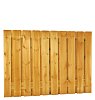 W08107 Geschaafd plankenscherm 21 planks grenen 17 mm 180x130 cm verticaal recht