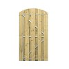 C103321R Vurenhouten deur toog verticaal met stalen frame rechts draaiend  100x180 cm, Excl stelpen, hang en sluitwerk Op=Op