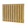 W08107 Geschaafd plankenscherm 21 planks grenen 17 mm 180x130 cm verticaal recht