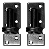 DU-051 Duim zwart 16 mm t.b.v. poort, per 2 stuks