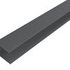 WEO35-60 Alu F-profiel Dark Grey 65x80mm  L-300 cm RAL7022