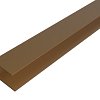 WEO35-60 Alu F-profiel Teak 65x80mm  L-300 cm RAL8024