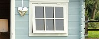 Garden shed windows and doors
