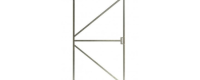 IJzeren frame t.b.v. deur