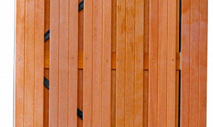 W1041163 Hardhout plankendeur 100x180 cm op zwart stalen frame