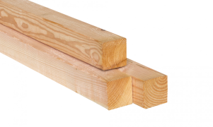 W31855 Douglas Paal geschaafd  65x65x3000 mm, onbehandeld
