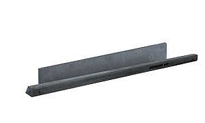W13231 Betonpaal glad met diamantkop 100x100x1800 mm antraciet tussenpaal t.b.v. scherm 90 cm hoog**