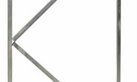 W07630 Stalen poortframe verstelbaar 90x155 cm