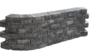 Pilestone trapezium 23/17x21,5x10 cm Coal