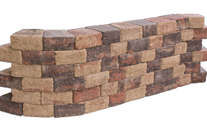 Pilestone trapezium 23/17x21,5x10 cm Gloria - per 24 st