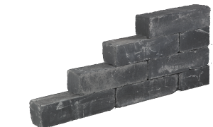 Blockstone getrommeld 15x15x60 cm Black - per st