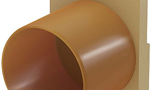 Euroline eindplaat + zijuitloop 110 mm