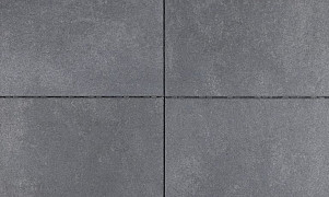 Trippel T 60x60x4 cm Zwart Grijs Genuanceerd - per 6 st