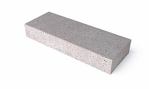 OH Traptrede massief (zonder facet) 37x100x15 cm Grijs