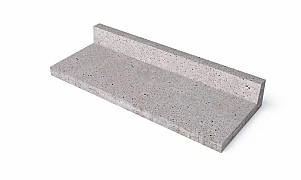 OH Traptrede 40x100x15 cm L-model Grijs