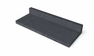 OH Traptrede 40x100x15 cm L-model Antraciet